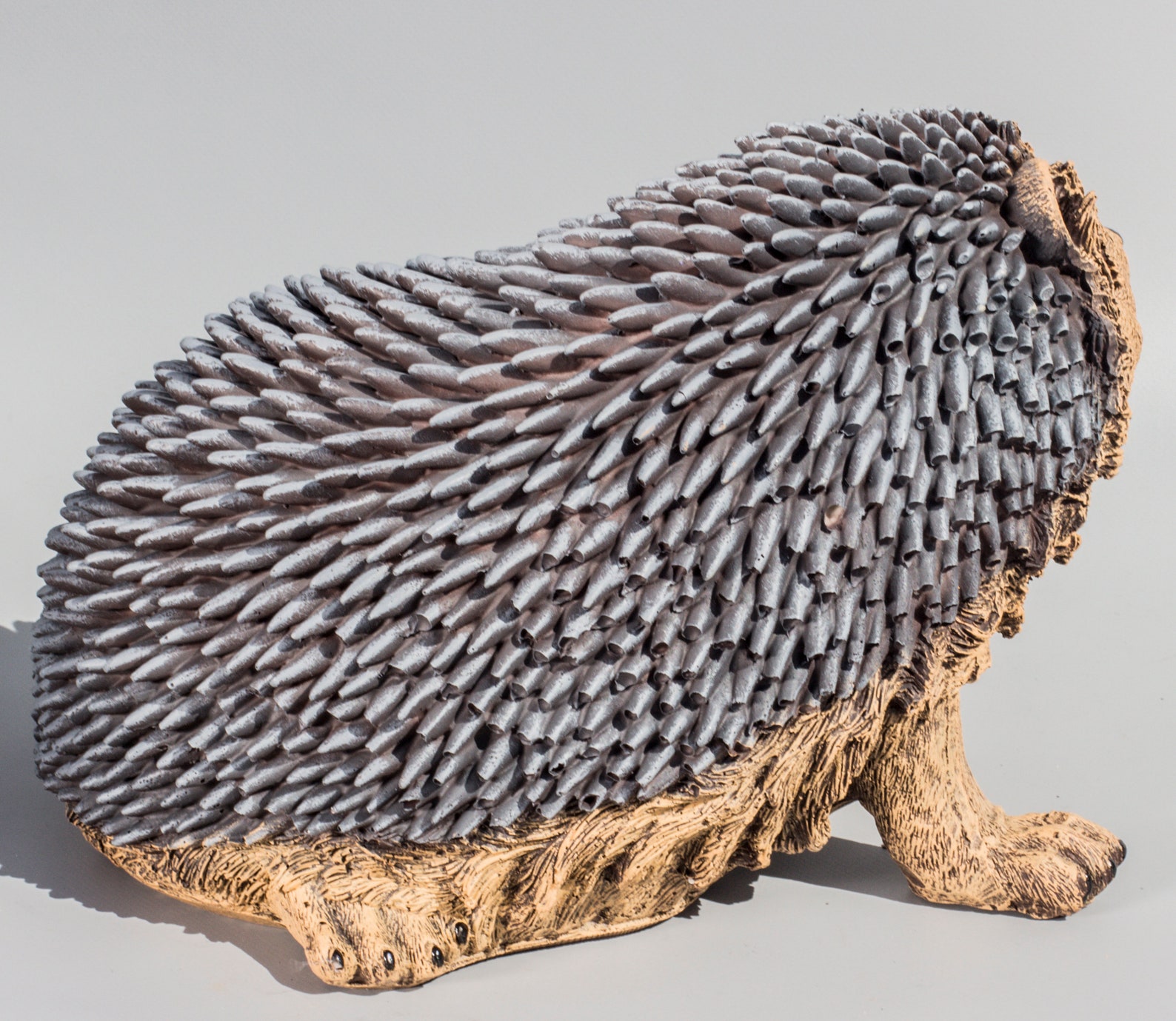 Large Hedgehog Statue forest Animal Sculpture wildlife Etsy