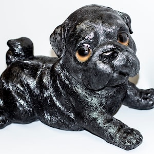 Petit Brabancon Griffon Urn *Cremation Statue Pet Ashes Holder *Dog Memorial Keepsake *Unique Funeral Casket *Burial Sculpture Sympathy Gift