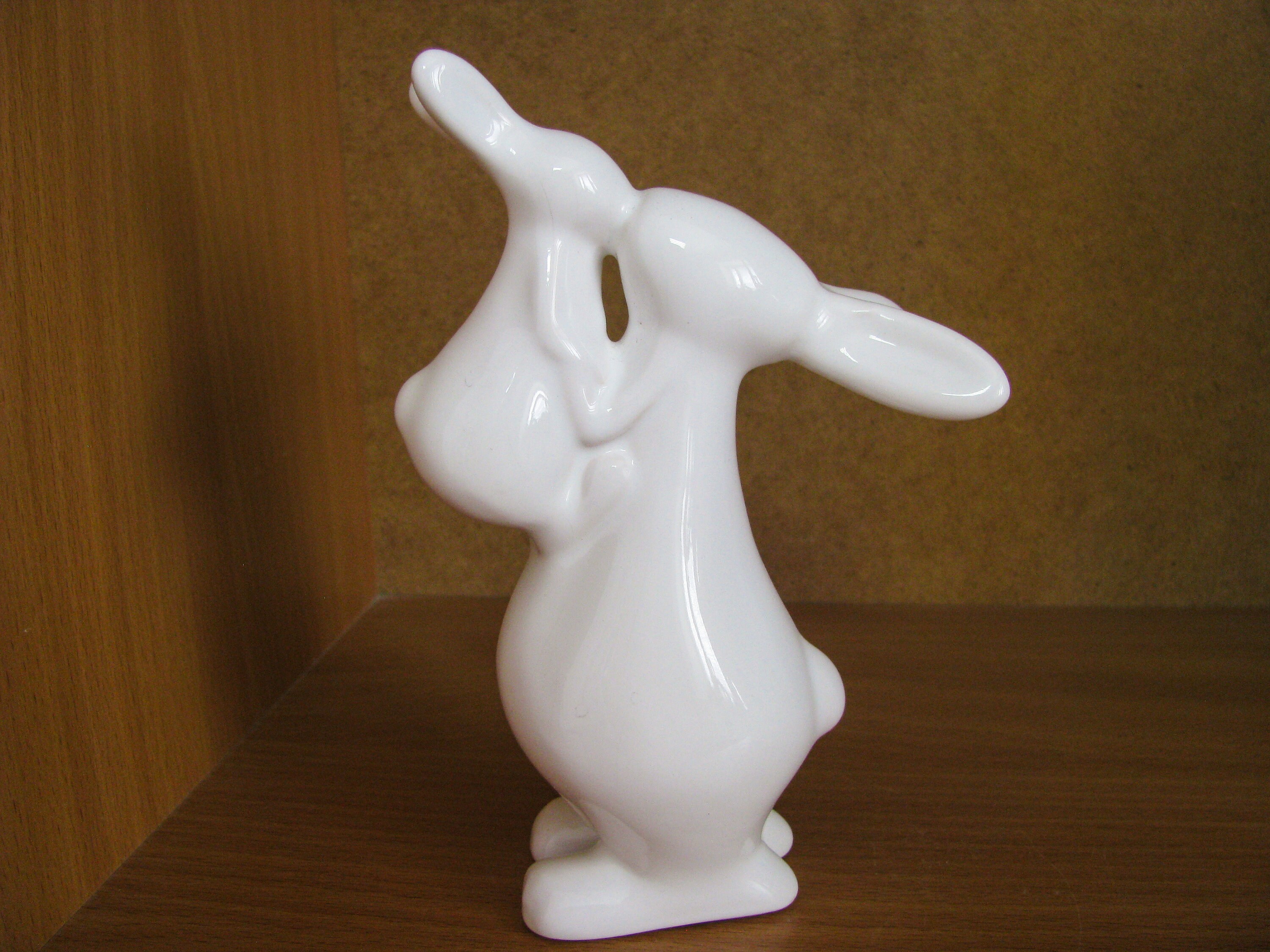 Bunny Rabbit Statue Hare Sculpture White Mother and Baby Etsy