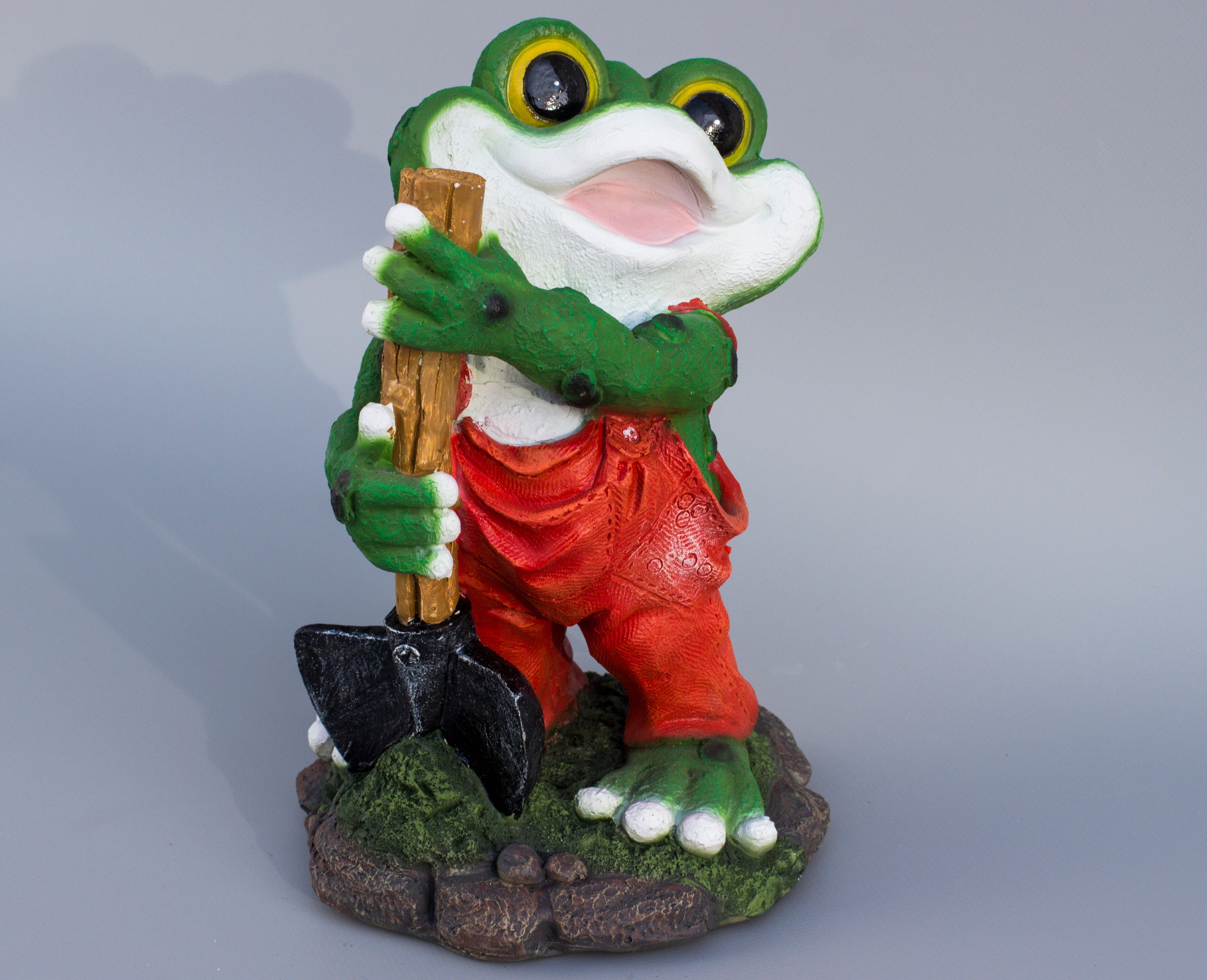 Frog Sculpture Garden *shovel Decor *toad Statue Atrwork *outdoor