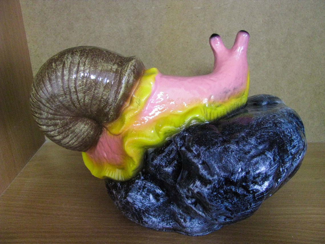 Snail Sculpture Large Garden Statue Slug Figurine Ornament | Etsy