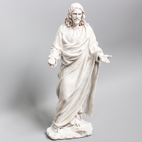 Christian Sculpture Holy Father *Religious Statue Jesus Christ *Altar Decor Prayer Lord *Interior Figurine God *Home Ornament Spiritual Gift