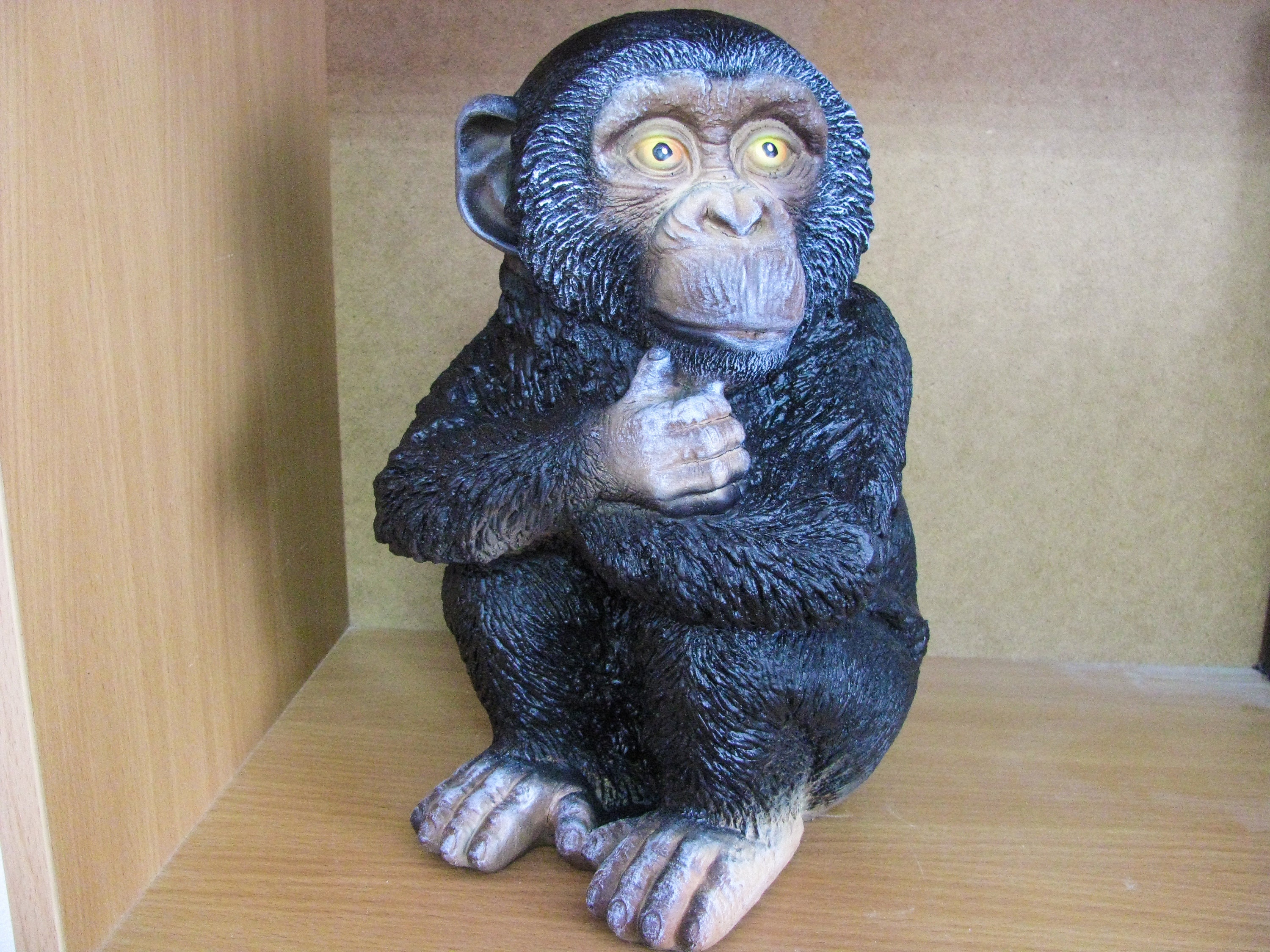 Monkey Piggy Bank chimpanzee Figurine coin Bank Adult large Etsy