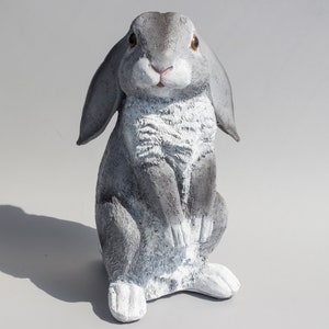 Rabbit Statue Garden *lop Eared Bunny *wildlife Sculpture *hare ...