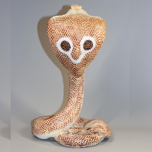 Cobra Snake Statue *Unique Serpent Sculpture *Zodiac Gift *Feng Shui Garden Decor Outdoor *Wildlife Animal Figurine Viper *Interior Keepsake