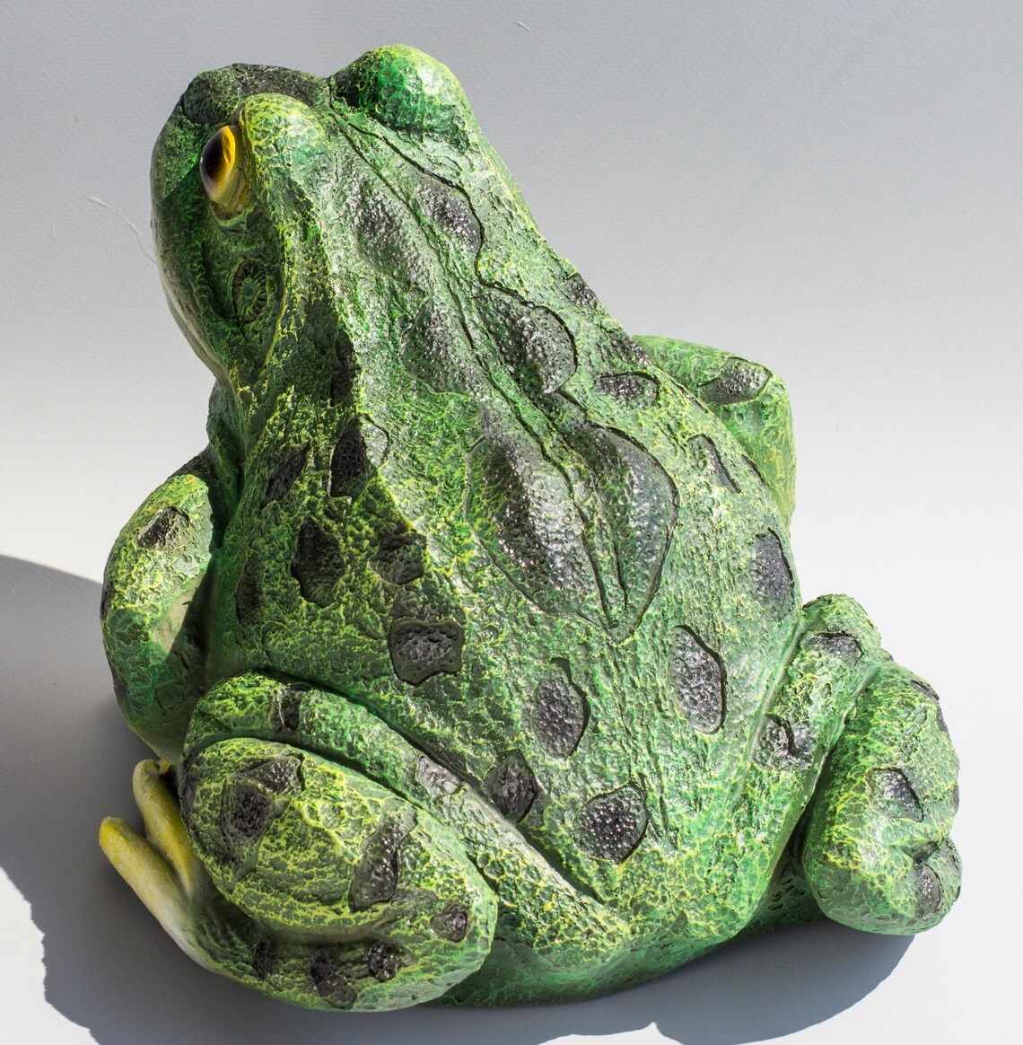 Green Frog Statue garden Toad Large feng Shui Decor figure Etsy