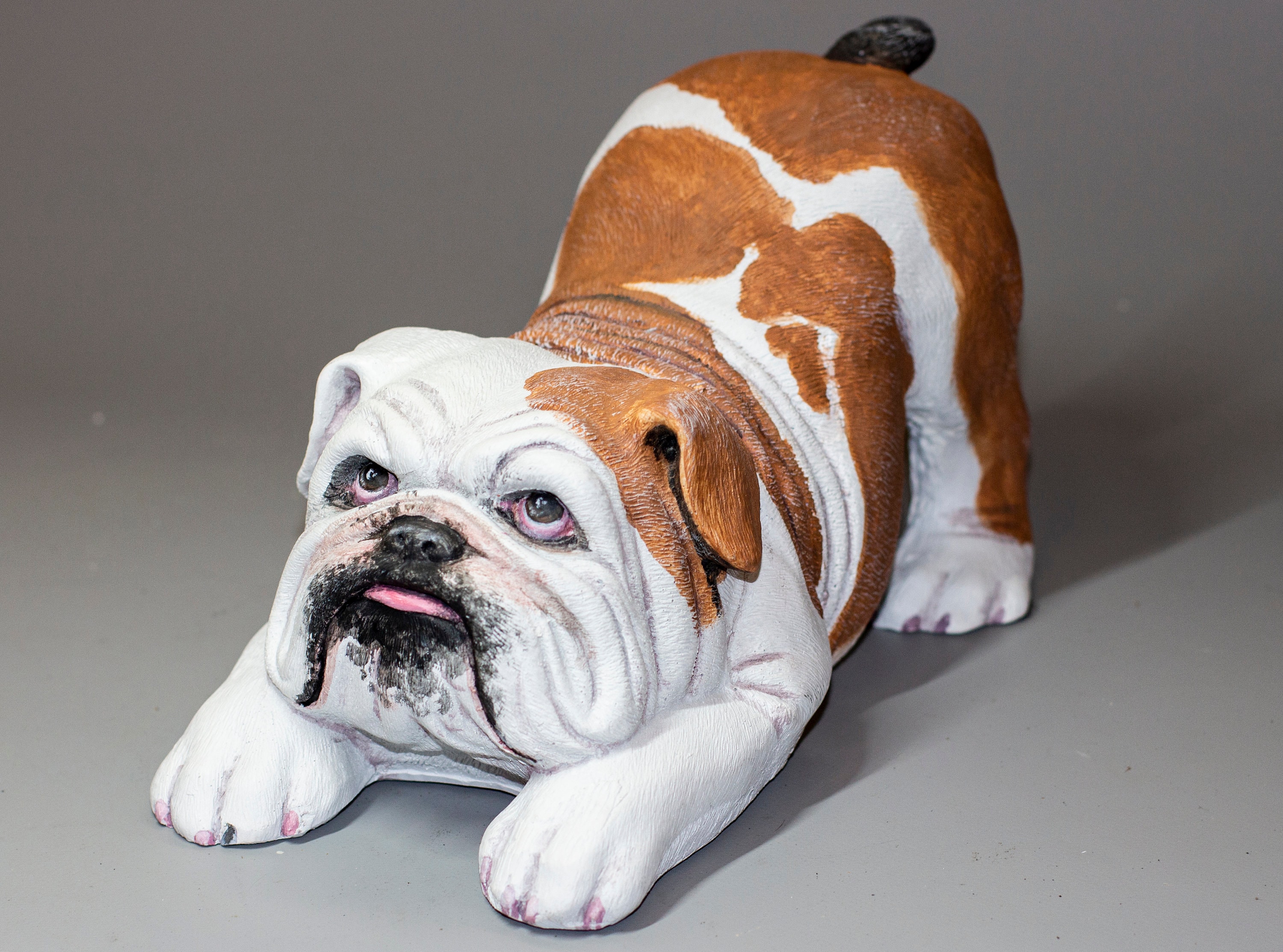 Unique Urn English Bulldog Ashes *Dog Cremation Statue *Pet Memorial Custom Paint *Unique Burial Casket *Funeral Keepsake Remembrance Gifts
