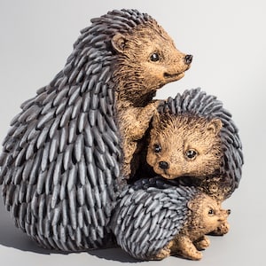 Large Garden Hedgehog *Forest Animal Figurine *Garden Statue Outdoor *Back Yard Flowerbed Decorative Sculpture *Lawn Keepsake Family Gifts