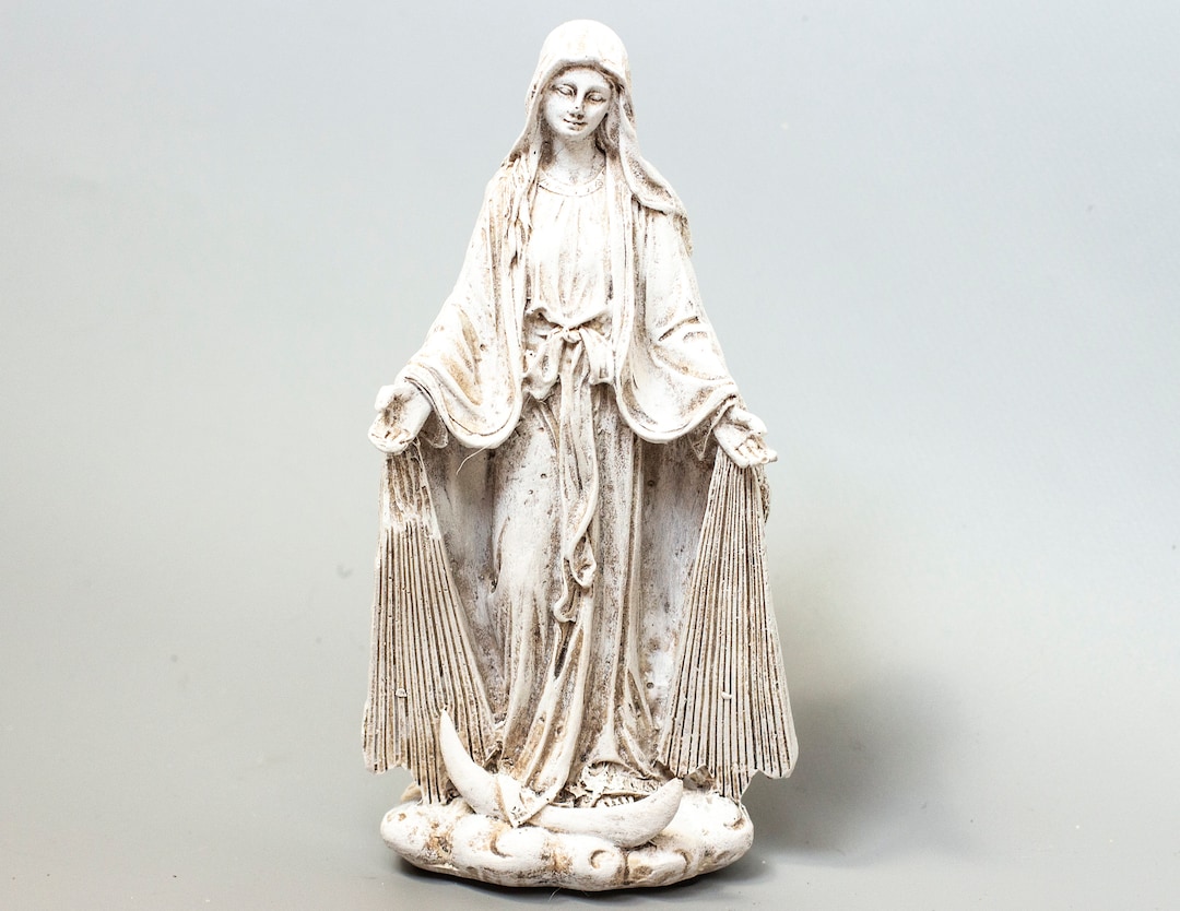 聖母マリア像 彫刻 オブジェ スペイン アート 美術品 アンティーク 置物 格安 Amazon.co.jp: 聖母マリア像、8.8インチの聖母マリア像、摩耗に