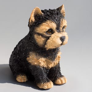 Yorkie Dog Piggy Bank Figurine *Unusual Money Pot Cash Storage Adult Child *Keepsake Coin Box *Interior Decor Animal *Useful Pet Lover Gifts