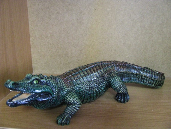 Alligator Sculpture *crocodile Figurine *african Animal Statue