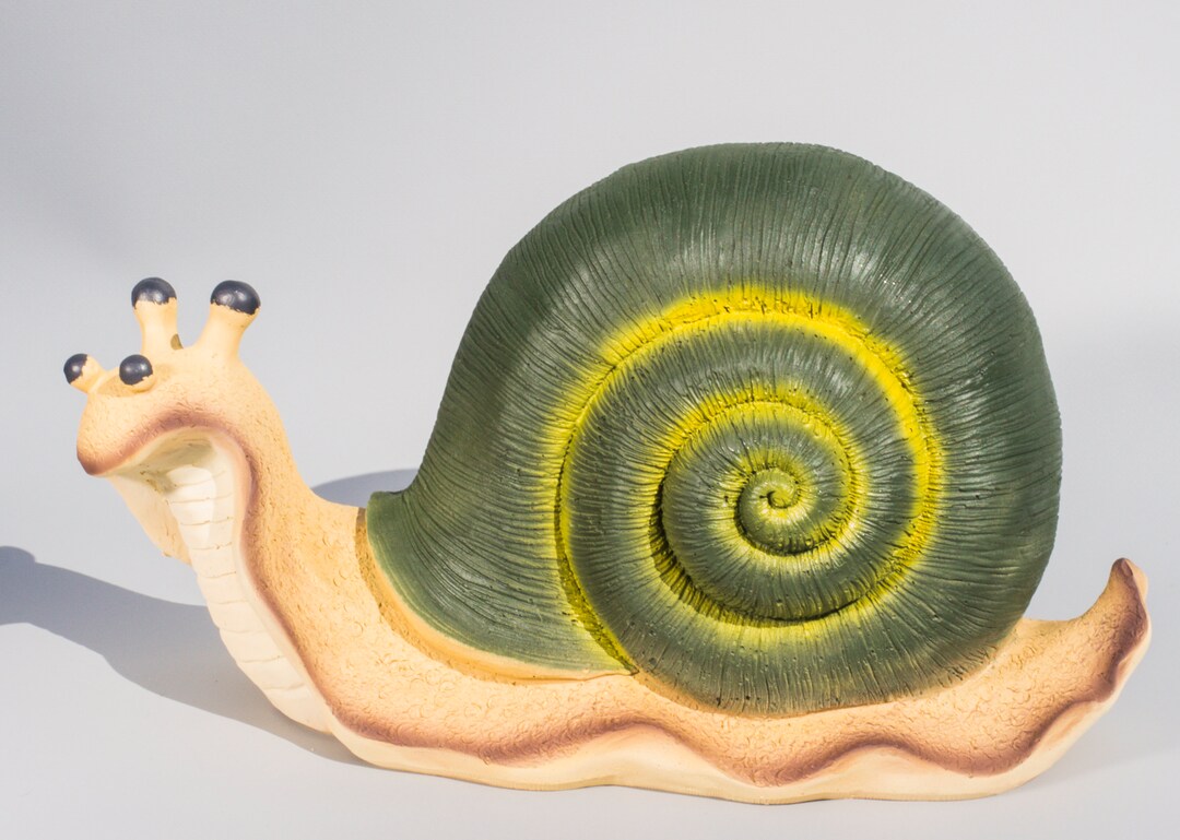 Snail Garden Statue wildlife Sculpture Large outdoor Lawn Etsy