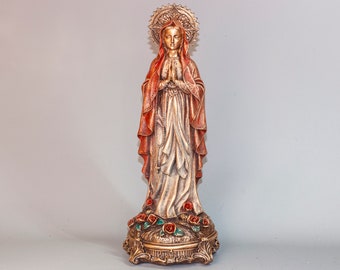 アンティーク仕上げ　聖人キリスト様マリア様　置物 アンティーク仕上げ 聖人キリスト様マリア様 置物