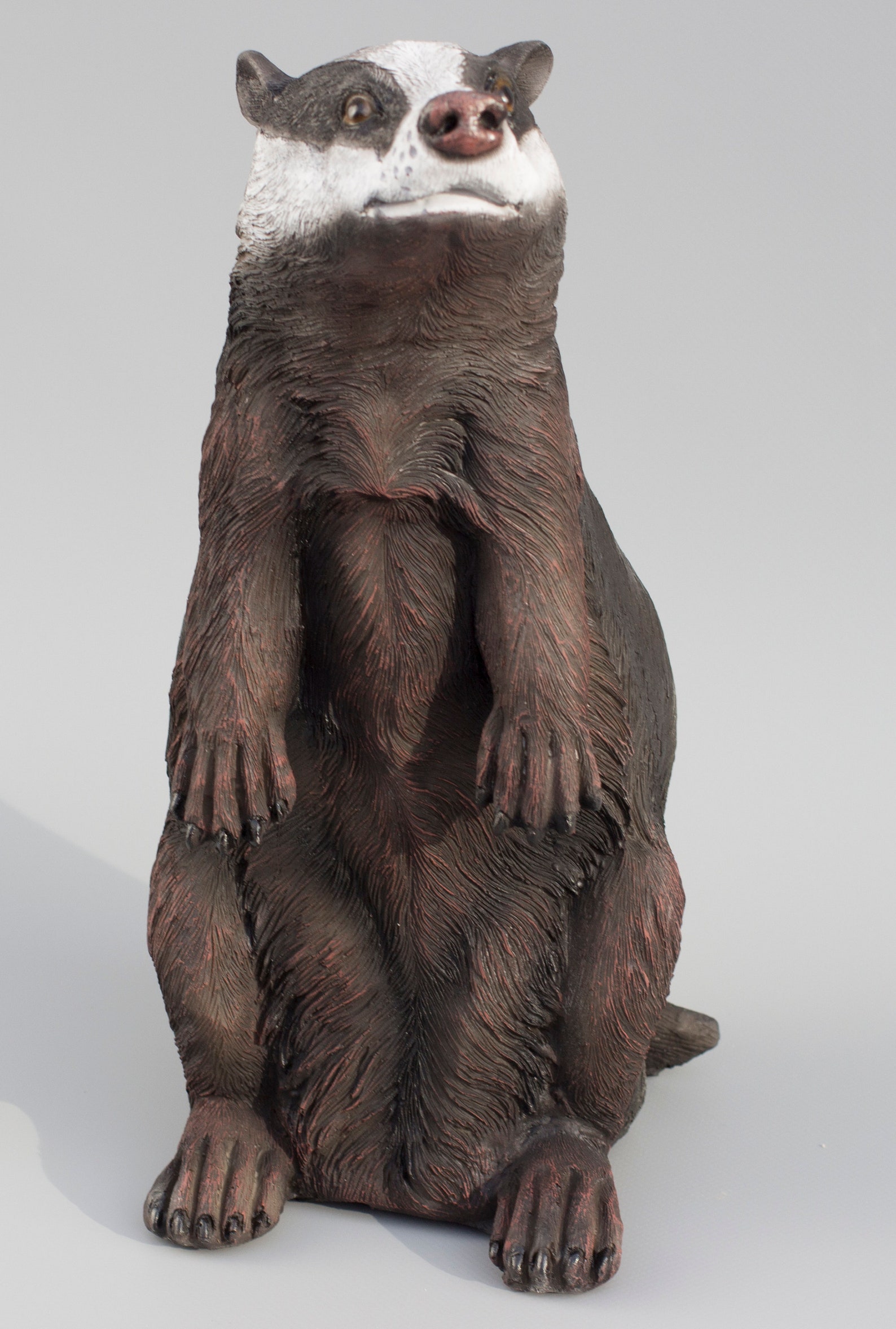 Badger Sculpture Wildlife Animal Figurine Outdoor Garden Etsy