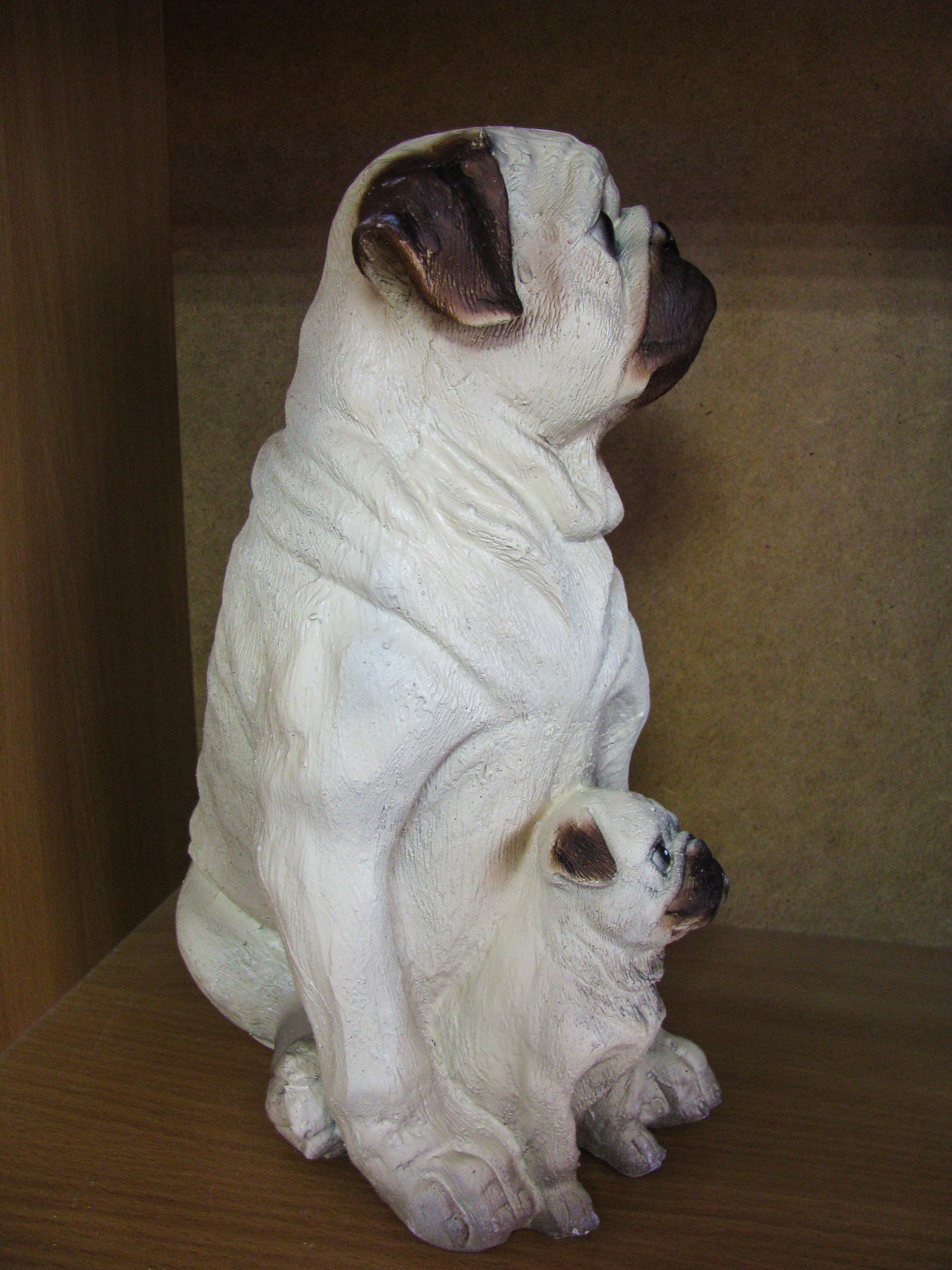 Pug Dog Figurine Garden Statue Large Exterior Decoration Etsy