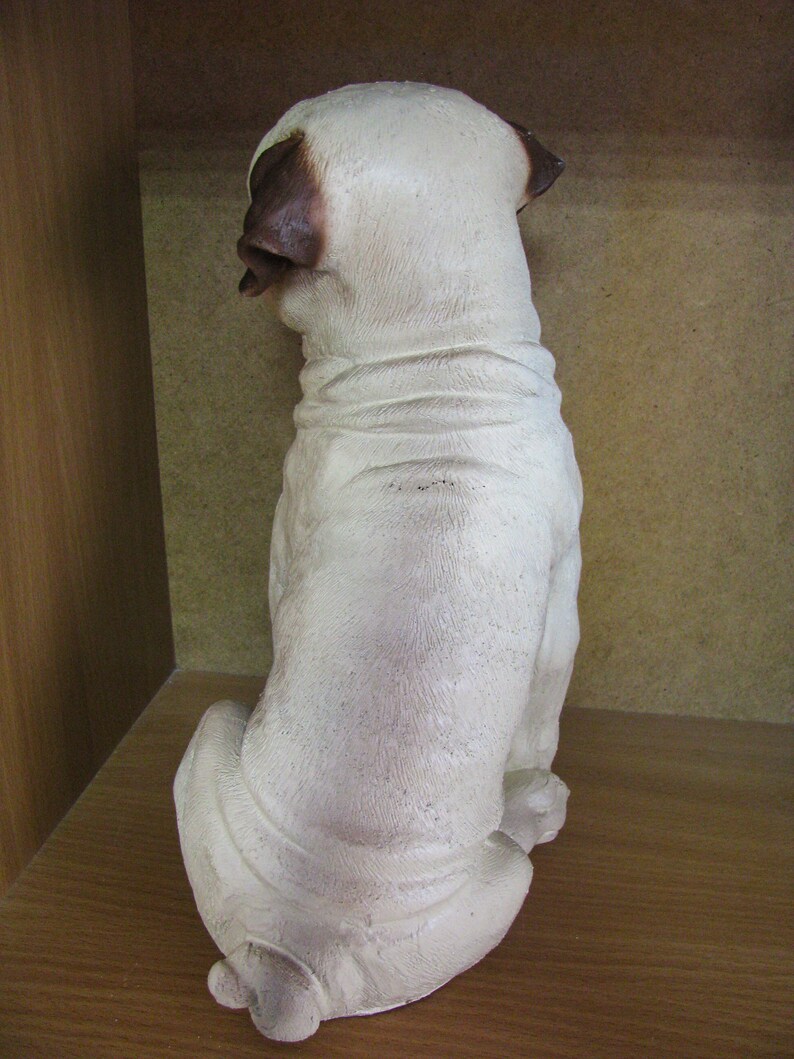 Pug Dog Figurine garden Statue Large keepsake Memorial Etsy