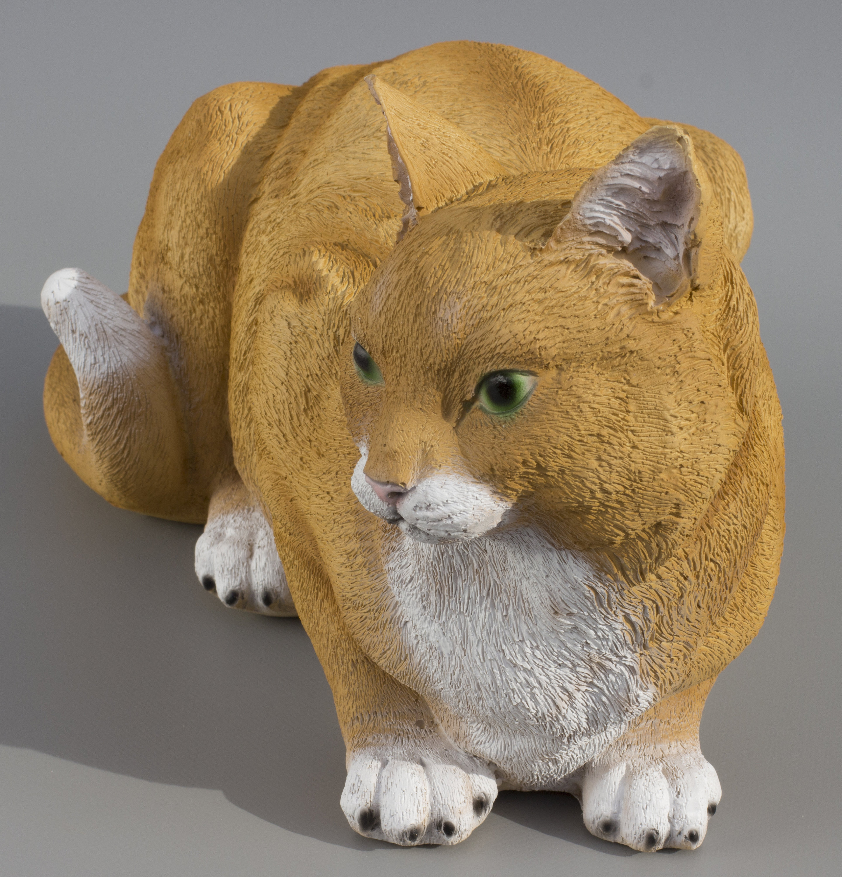 Cat Urn Orange Urn for Ashes Cat Memorial Statue Cremation Etsy