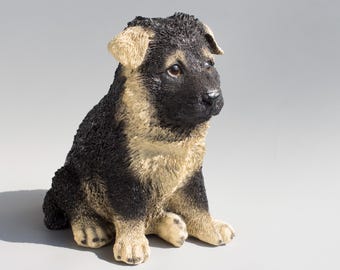 Shepherd Dog Piggy Bank Sculpture *Unusual Money Pot Cash Holder Adult Child *Keepsake Coin Box *Home Decor Animal *Useful Birthday Gift Art