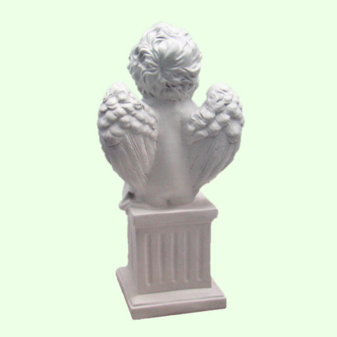 Large Angel Statue figurine Angel on Column garden Cupid Etsy UK