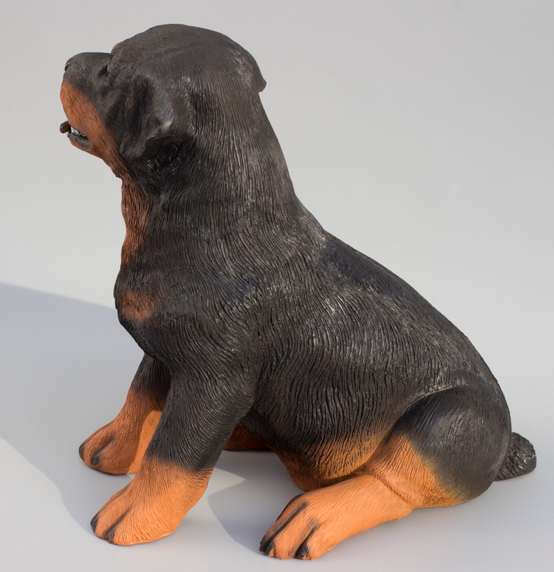 Rottweiler Statue Garden Sculpture Large Outdoor Decor Puppy | Etsy