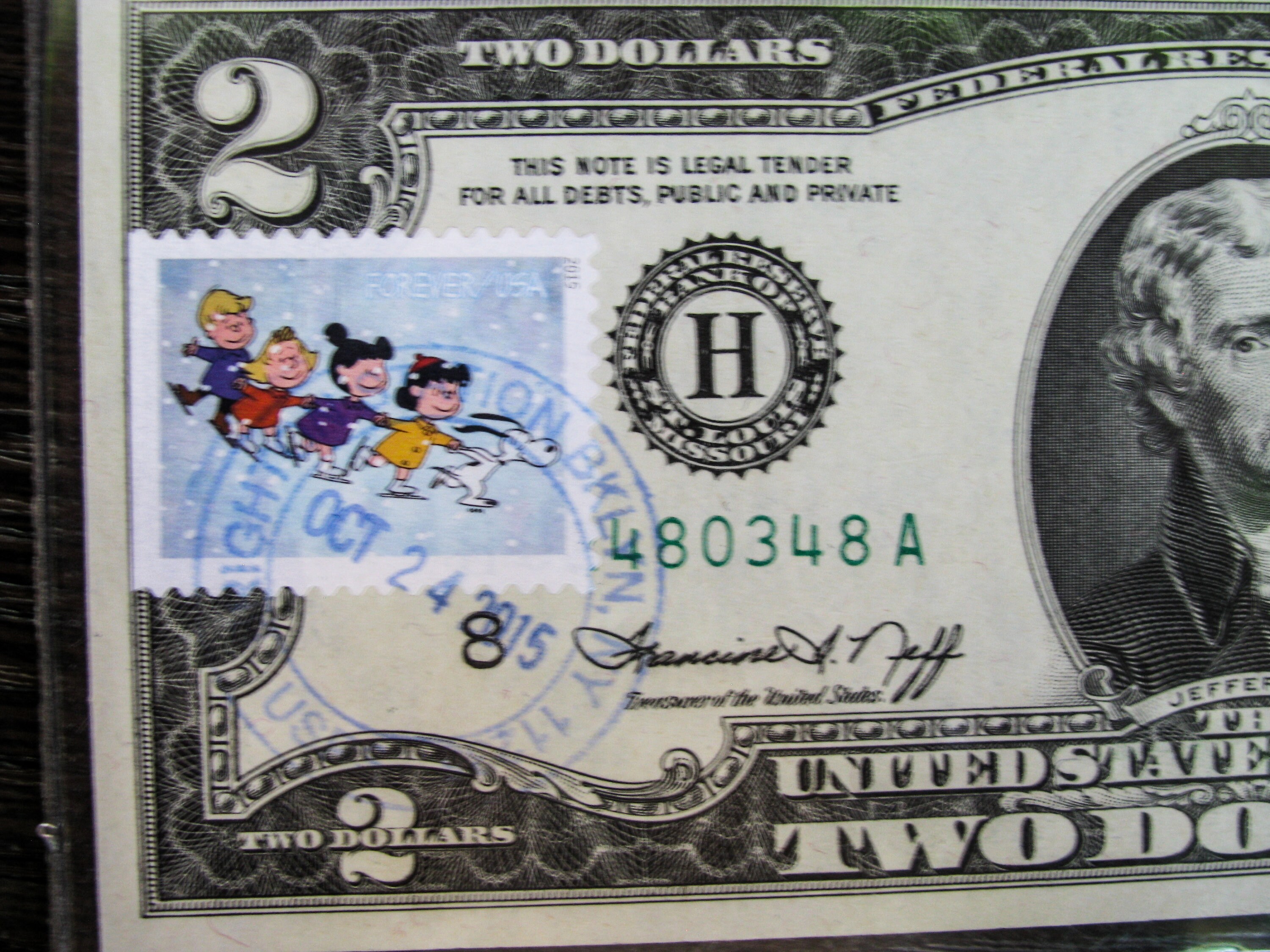 Radar Note 2 Dollar Bill 97 - 3v08bv0