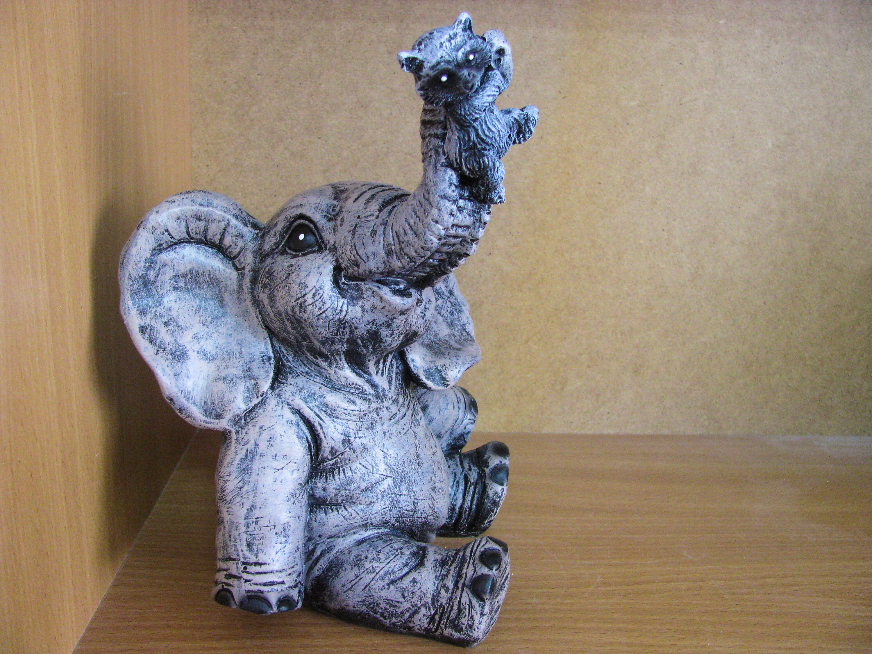  ibasenice 2pcs Elephant Piggy Bank Elephant Figurines