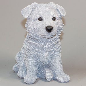 German Shepherd Figurine *Dog Memorial Statue *Pet Loss Outdoor Home Decor *Garden Yard Sculpture Animal *Funeral Keepsake Remembrance Gifts