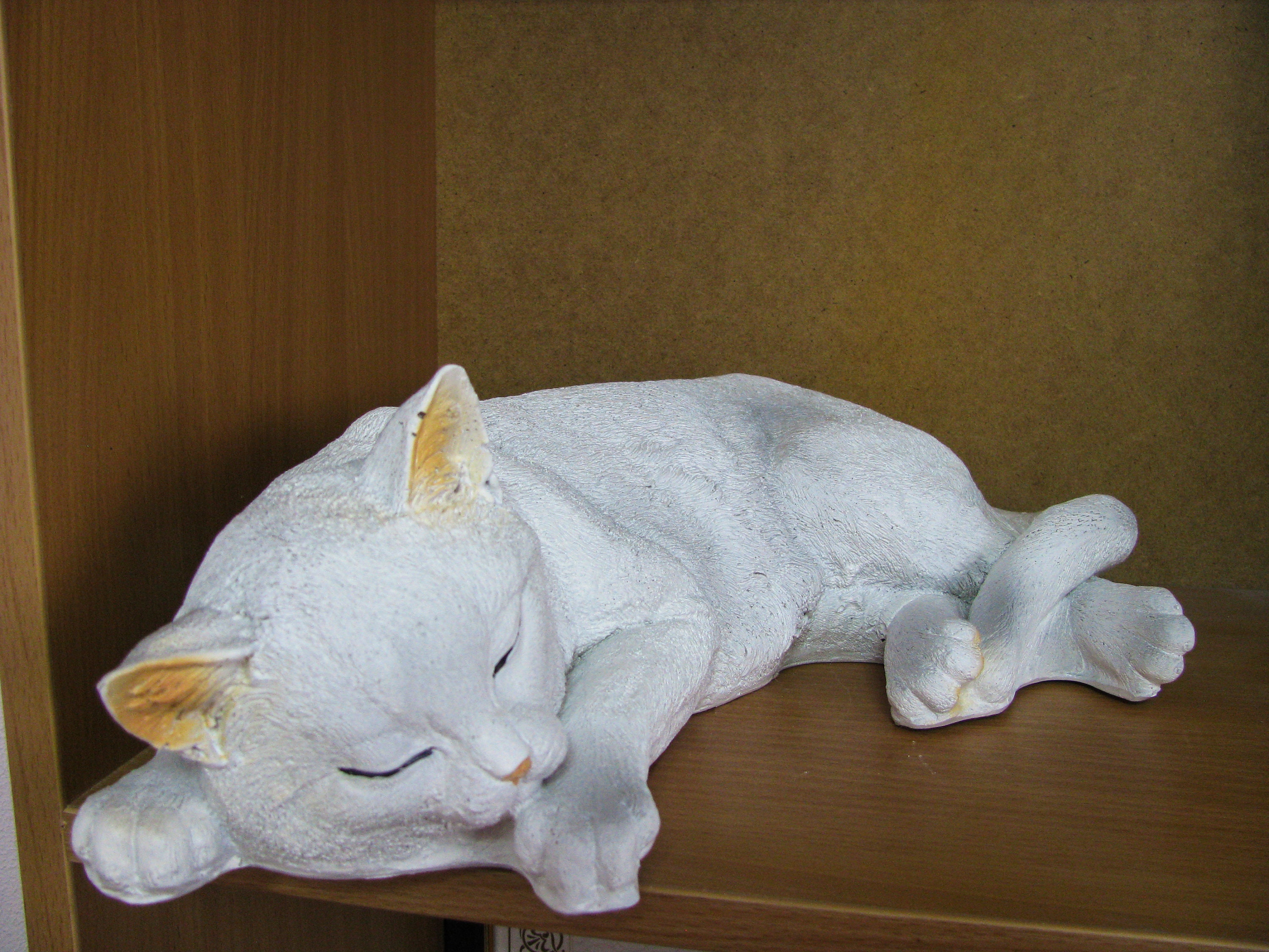 Sleeping Cat Figurine Garden Statue Cat Memorial Pet Etsy