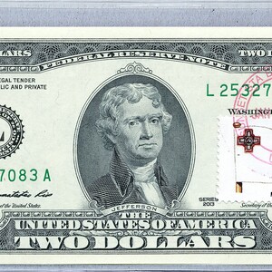 Geldscheine *Zwei Dollarschein *Malta Flagge *Papiergeld US *Federal Reserve *2 Dollar Briefmarken *Geldschein Sammlerstück Ausgefallen *Business Geschenke