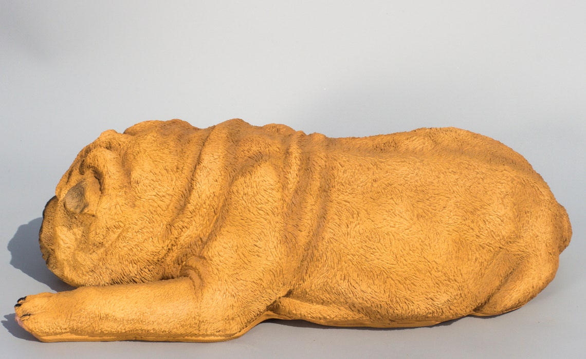 shar pei dog statue