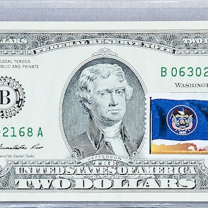 Two Dollar Note *Charlie Brown Weihnachten *US Papermoney Gem UNC *Federal Reserve *2 Dollar Bill Stamp *Währungsnotizen *Neujahrsgeschenke Dekor