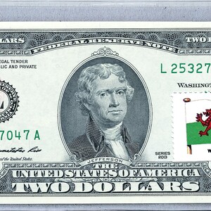 Banconota della Federal Reserve * Banconota da 2 dollari ** Soldi USA * Francobolli da due dollari * Banconote da collezione * Carta moneta UNC * Bandiera del Galles * Regali aziendali per uomini