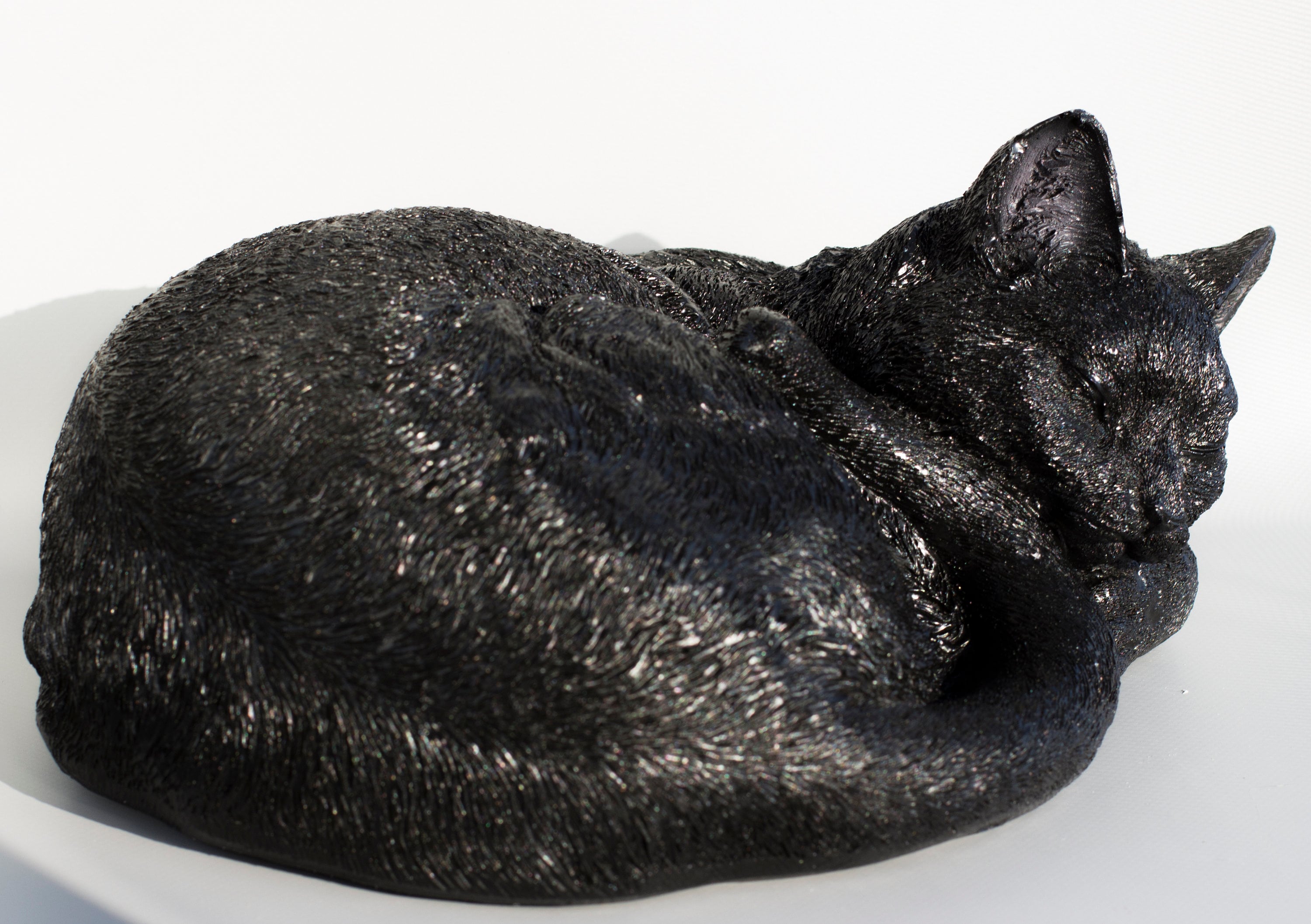 Black Cat Urn for Ashes Cremation Urn Pet Sleeping Cat Etsy