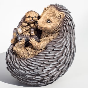 Igel Garten Statue * Wildtier Skulptur Outdoor Dekor * Waldtier Figur * Hinterhof Dekoration * Rasen Blumenbeet Andenken Familien Geschenk
