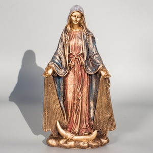 Blessed Mother Statue *Madonna Figurine *Our Lady Sculpture *Holy Virgin Mary *Altar Saint Religious Decor *Christian Devotional Gifts Women