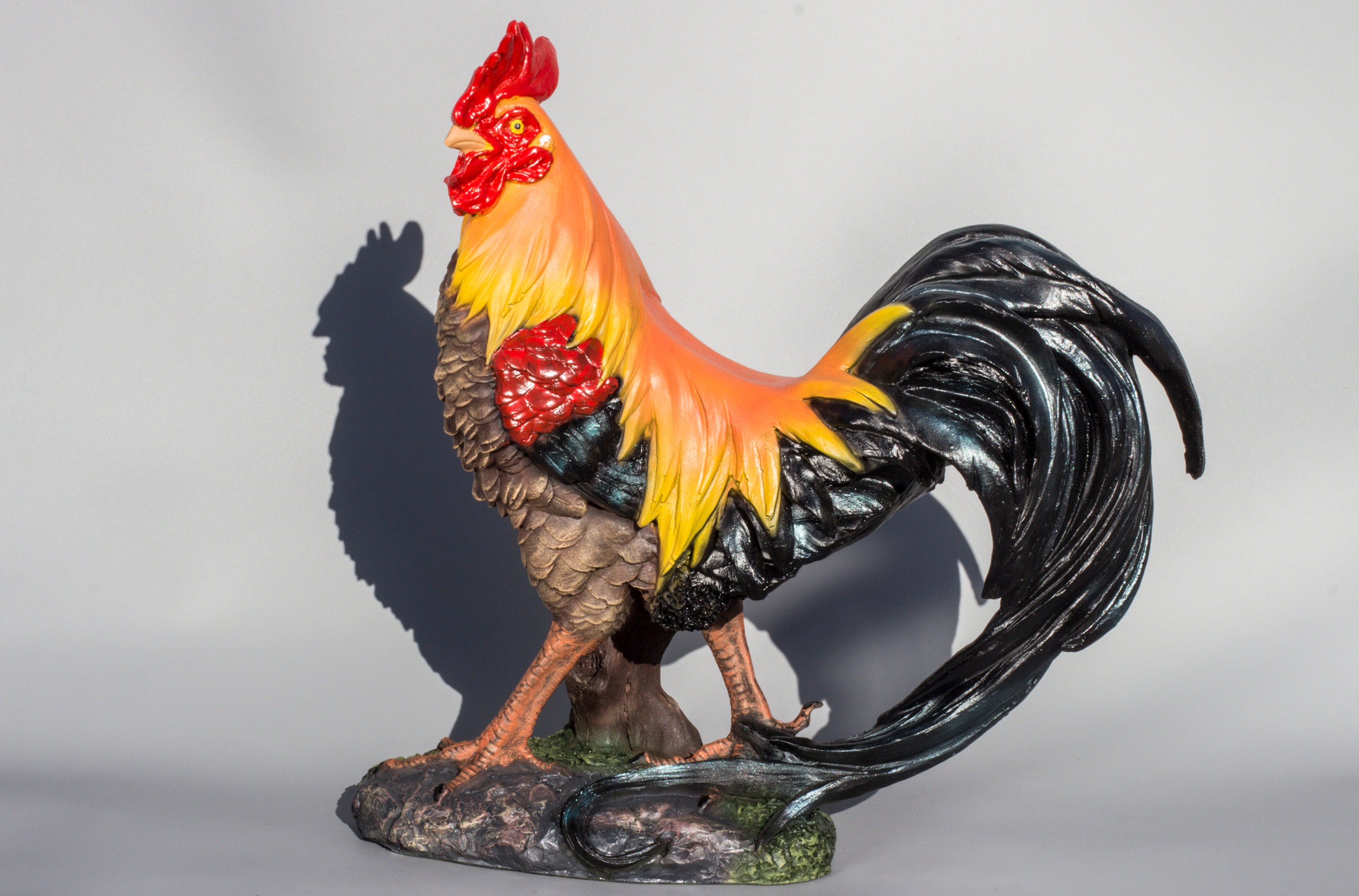 Rooster Statue chicken Sculpture Outdoor farm Animals Large Etsy UK