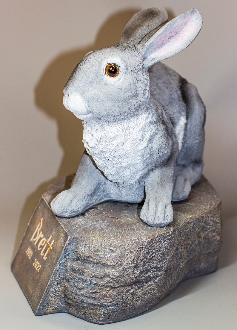 Peter Rabbit Headstone Rabbit Memorial Headstone *bunny Cremation Urn Ashes *pet Remembrance ...