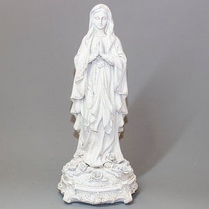 Catholic Virgin Mary Sculpture *Christian Statue Our Lady *Saint Madonna Figurine *Religious Home Decor *Holy Blessed Mother God Altar Gifts
