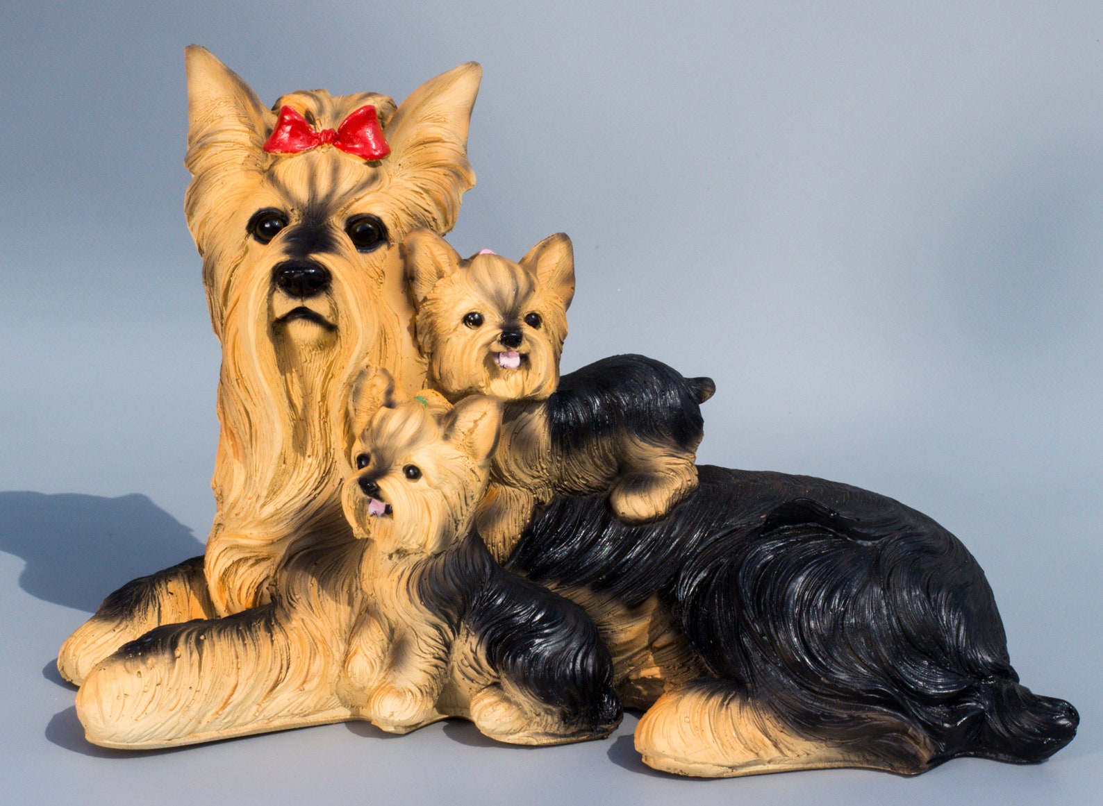 Yorkshire Terrier Sculpture Yorkie Statue Large Garden Decor Etsy