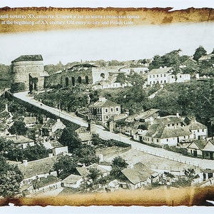 Carte postale Château * Photo de la vieille ville * Forteresse de Kamenets Podolsk * Histoire Ukraine Russie * Ville du monde * Vue photographique rare * Carte de collection 1900