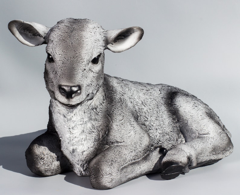 Sheep Garden Statue large Sculpture Outdoor farmhouse Decor | Etsy