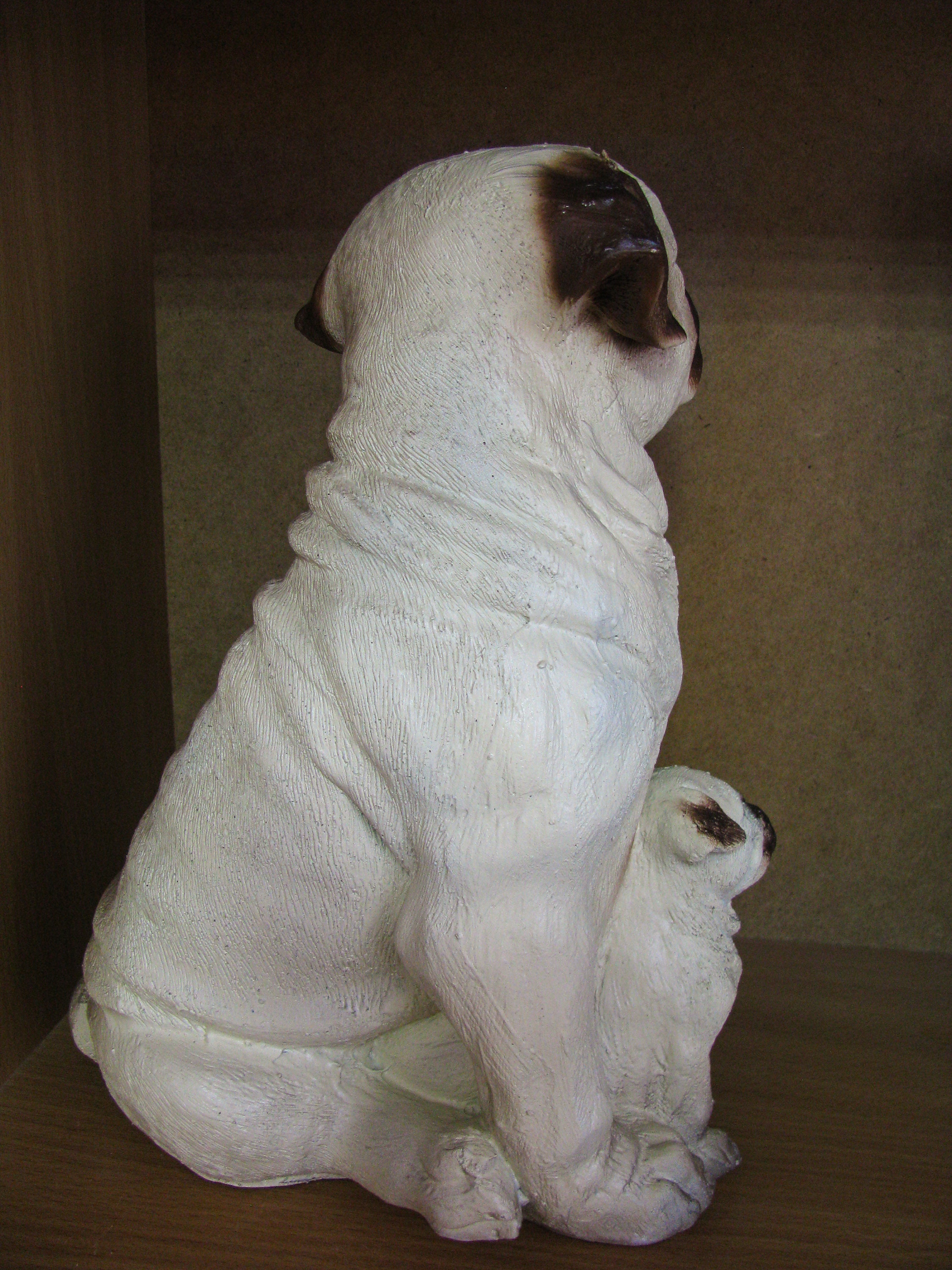 Pug Dog Figurine Garden Statue Large Exterior Decoration Etsy