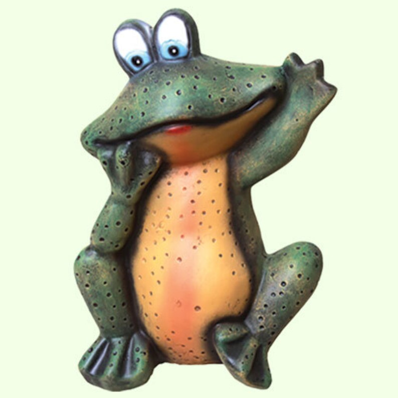 large frog statues