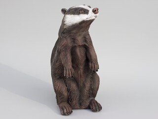 Figura MOJO Maschio Di Honey Badger (Ratel) – Fauna Selvatica, Dipinta A Mano, Realistica, Collezionabile
