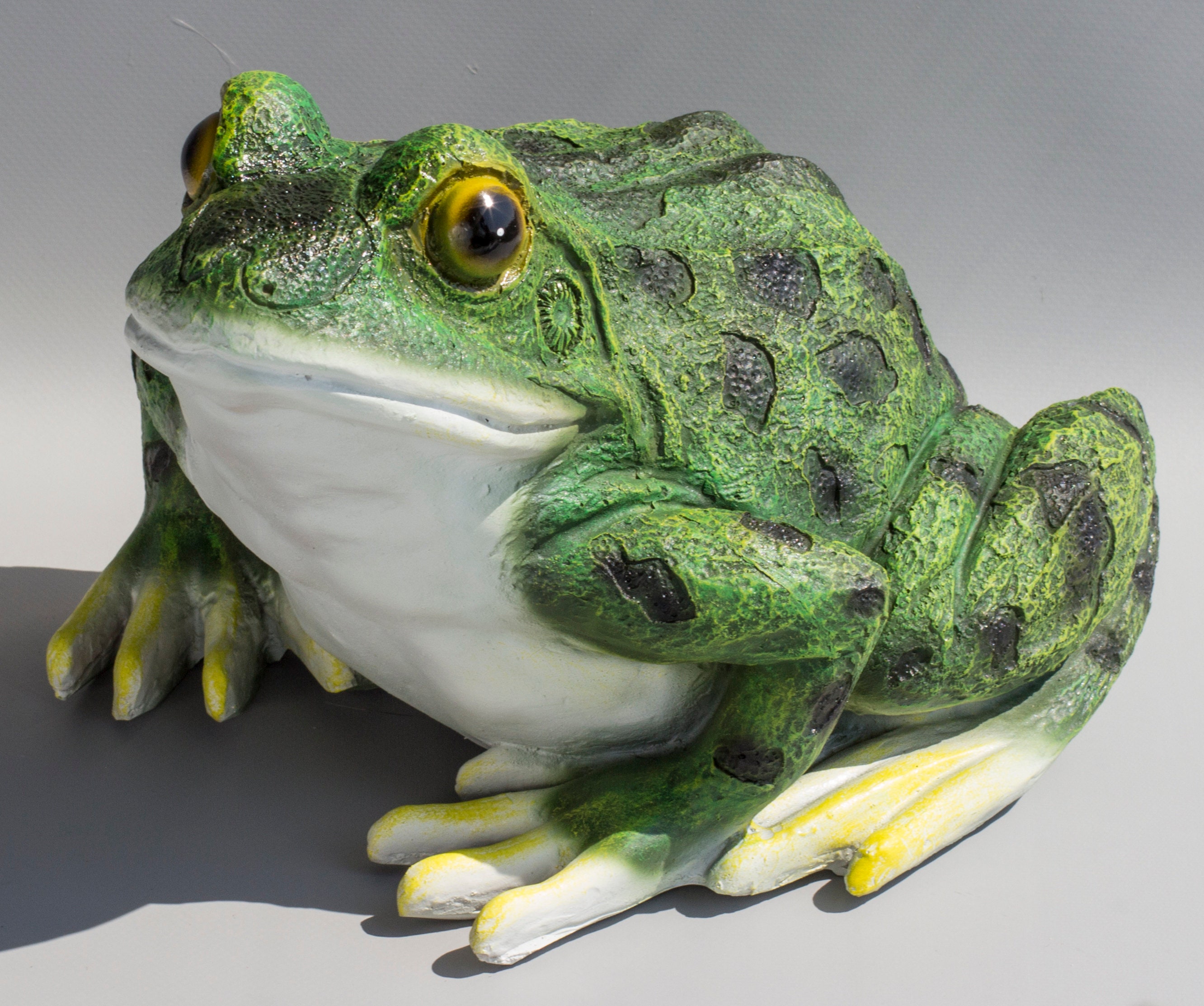 Green Frog Statue garden Toad Large feng Shui Decor figure Etsy