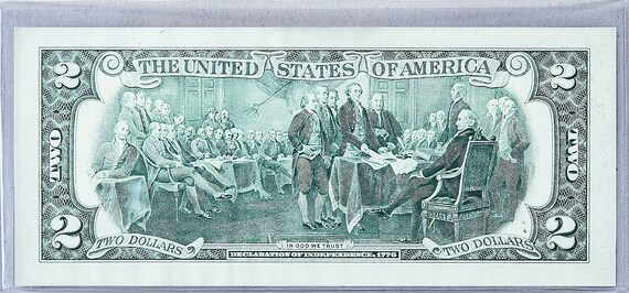1976年 2ドル紙幣 *紙幣コレクション *米国紙幣 UNC *2ドル紙幣 *幸運