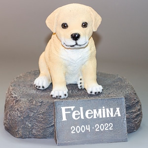 Labrador Urn *Dog Memorial Tombstone *Cremation Statue Pet Ashes *Unique Casket Outdoor *Animal Loss Grave Marker *Keepsake Remembrance Gift