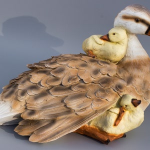 Duck Sculpture *Mallard Figurine *Garden Statue Bird *Wildlife Duckling Large *Outdoor Flowerbed Pond Decor *Animal Back Yard Hunter Gifts