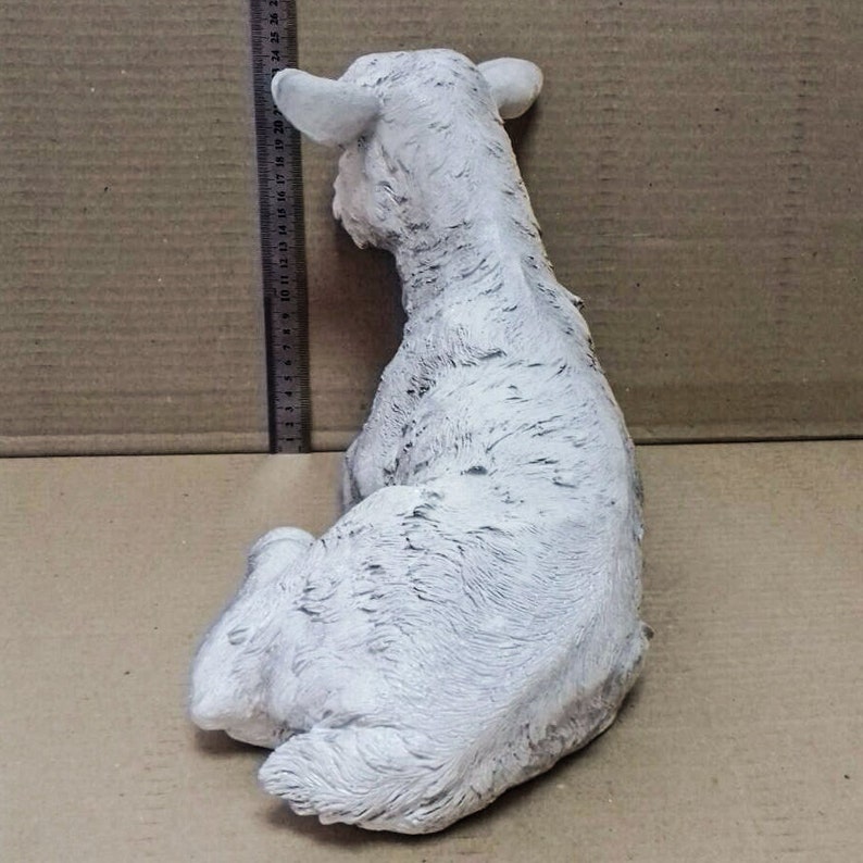 Garden Statue Large sheep Statue garden Decor Lamb | Etsy