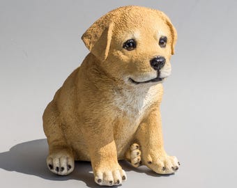 Lanrador Dog Piggy Bank Figurine *Unusual Money Pot Cash Storage Adult Child *Keepsake Coin Box *Interior Decor Animal *Useful Birthday Gift